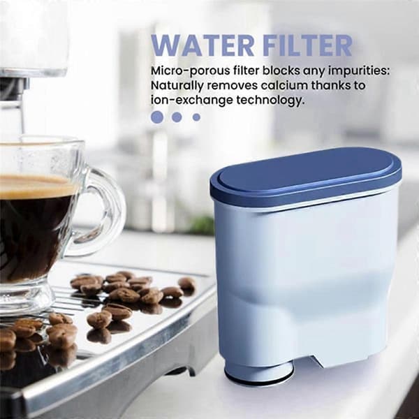 4 stk. erstatningsvandfilter til CA6903/10 CA6903/22 automatiske kaffemaskiner Bleu foncé