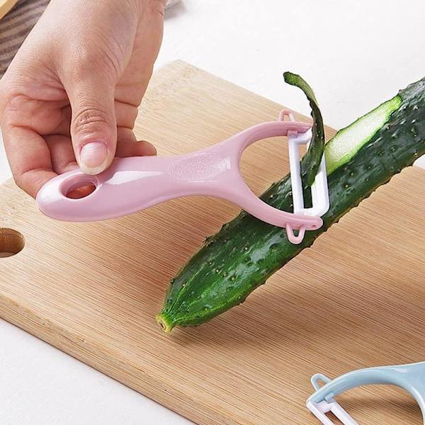 Ceramic Peelers, 6-piece set, 12.4 x 7.7 cm
