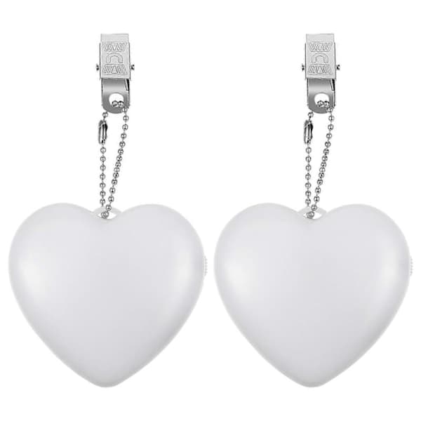 2 pcs Touch Sensor Handbag Light Small Portable Lamp Heart Shaped Battery Powered Lamp Purse Light