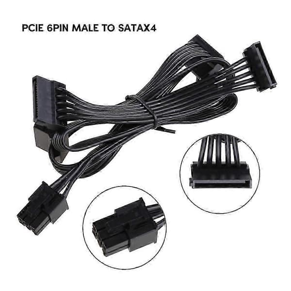 6PIN-4x SATA-virtajohto Corsair RMx -virtalähteelle