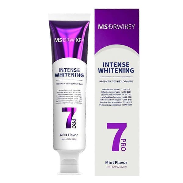 1-3X 7 Pro Intenses Whitening Toothpaste 7-Pro Intensives Toothpaste Probiotics Whitening Tooth with 7 Probiotics for Deep Cleaning