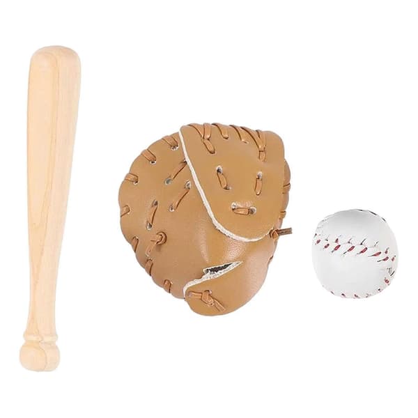 Baseball-mailat avaimenperätarvike Urheilu Baseball-tarvikkeet Mini-baseball-mailat Khaki