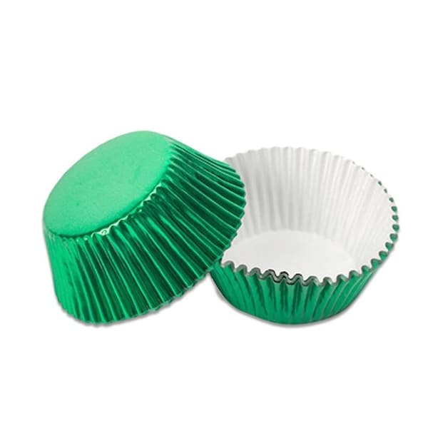 100 Pcs Cupcake Paper Cups Non-Stick Muffin Baking Cups For Home Kitchen Baking Supplies green