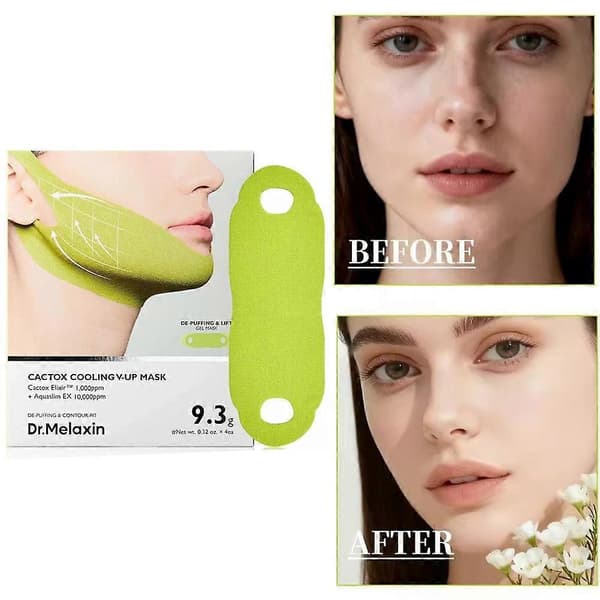 Dr.Melaxin Cactox Cooling V-up Mask 3d Ansiktsmask Lyftande Uppstramande-4st/Box