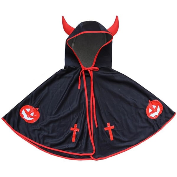 Horned halloween capes hooded children's capes halloween party props