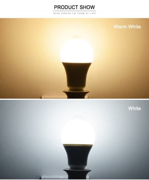 12W PIR Rörelsesensor Lampa Glödlampa LED