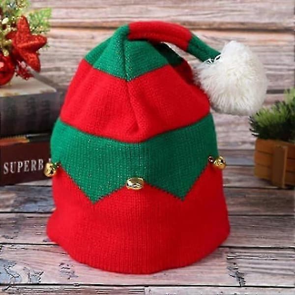 Jul Tomte Stickad Mössa, Jul Baby Stickad Mössa för Barn: