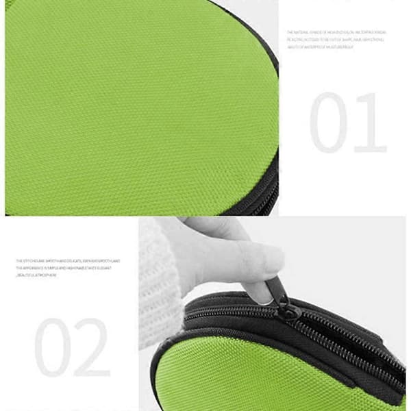 20 CD/DVD-opbevaringsetui, bærbart 20 CD/DVD-disk-etui til bil, hjem, kontor, rejser - grøn