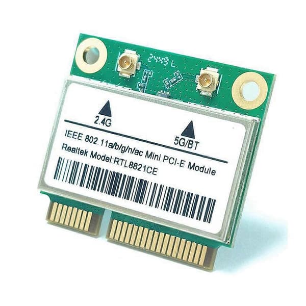 RTL8821CE 2.4G/5G Dual-Band Mini PCI-E Trådløst Netværkskort Bluetooth 4.2 WIFI Modul Wi-Fi Adapter med Antenne Green