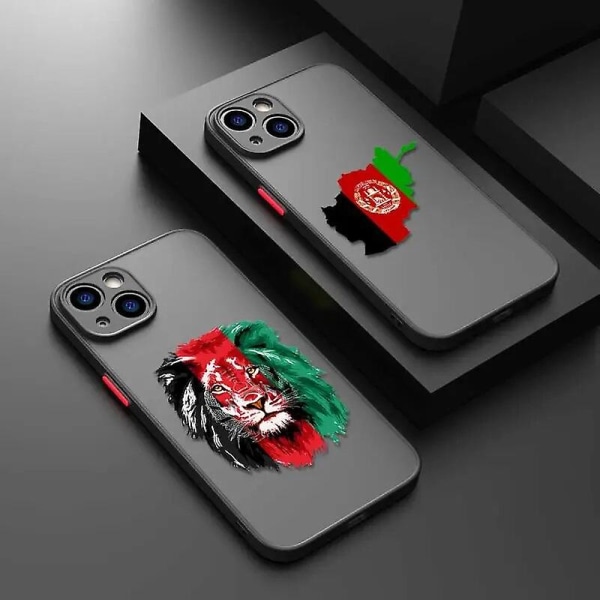 Afghan Afghanistan Flag telefoncover til Iphone 15 14 13 12 11 Pro Max 6 6s 7 8 Plus Xs Xr X 12 Mini Hard Matte Shell