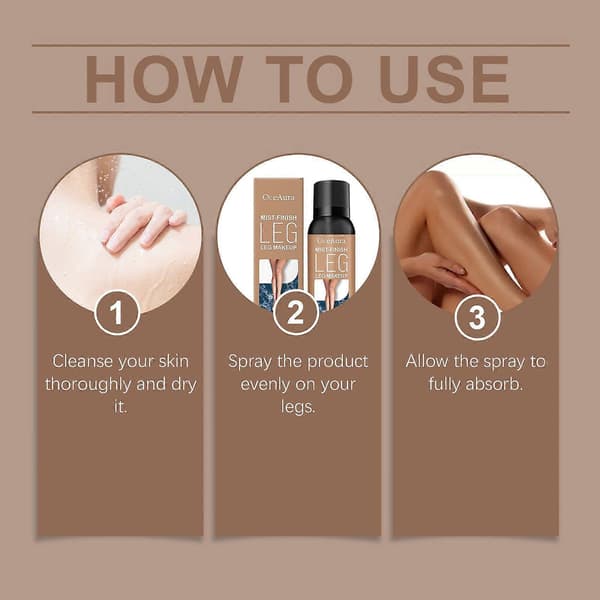 Benmakeup Full Dekning Vanntett, Benmakeup Spray For Å Dekke Årer Glatt Tone Benmakeup Langvarig Concealer Benarr Dekke 2PCS