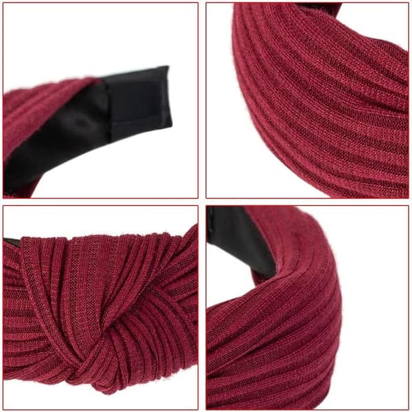 Blommigt Hårband för Kvinnor och Flickor med Elastisk Knut Håraccessoarer (6 Färger)