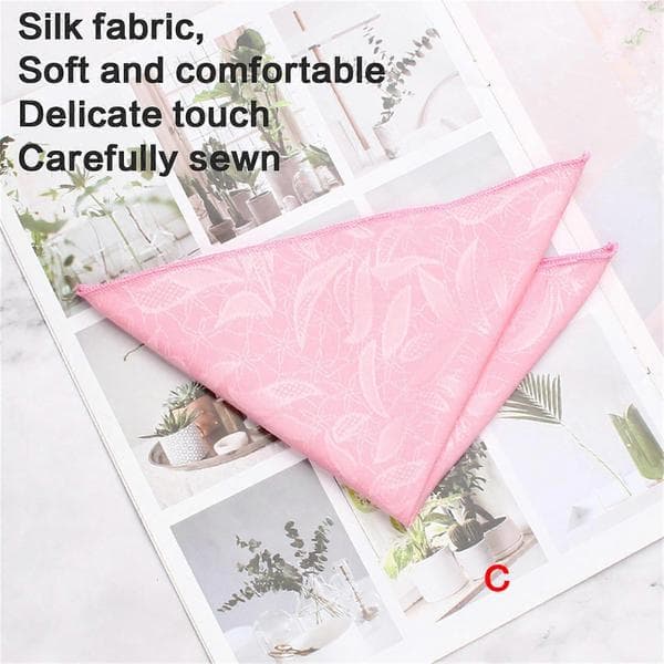 Præget lommetørklæde til kvinder Bryllupslommetørklæde Lommetørklæde til brudgom Bryllupsgave Square scarf E
