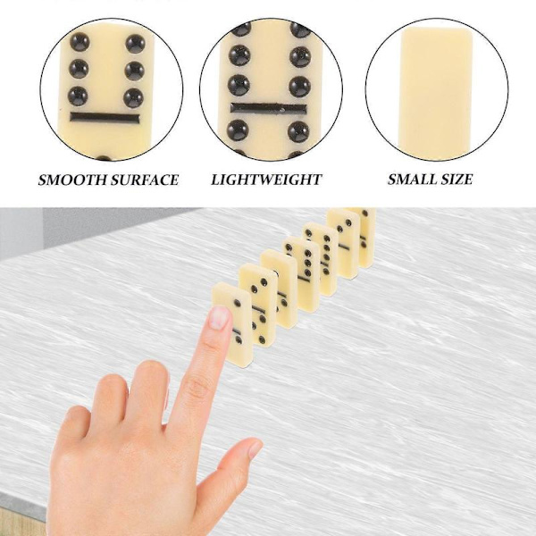 Dominoblocks for adults, 1 set, durable material Multi 3.9X1.9X0.5CM