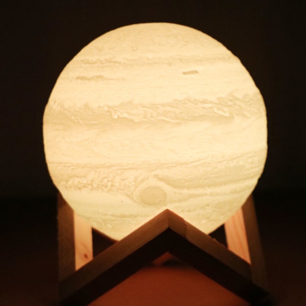 Jupiter-lampun 3D- print , kolme väriä, 15cm