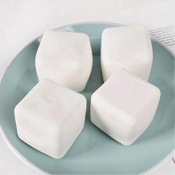 Tofu Stressbolde Autisme Sensorisk Legetøj Stress & Angstlindrende Legetøj White