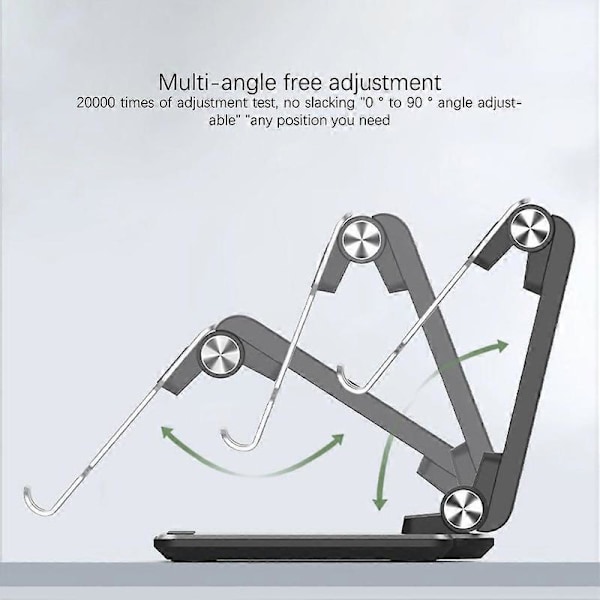 Foldable Phone Holder Stand Mobile Phone Bracket Mobile Phone Accessories Silver