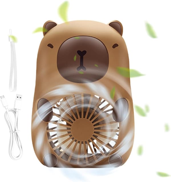 Bærbar ventilator | Lille bærbar ventilator – USB genopladelig