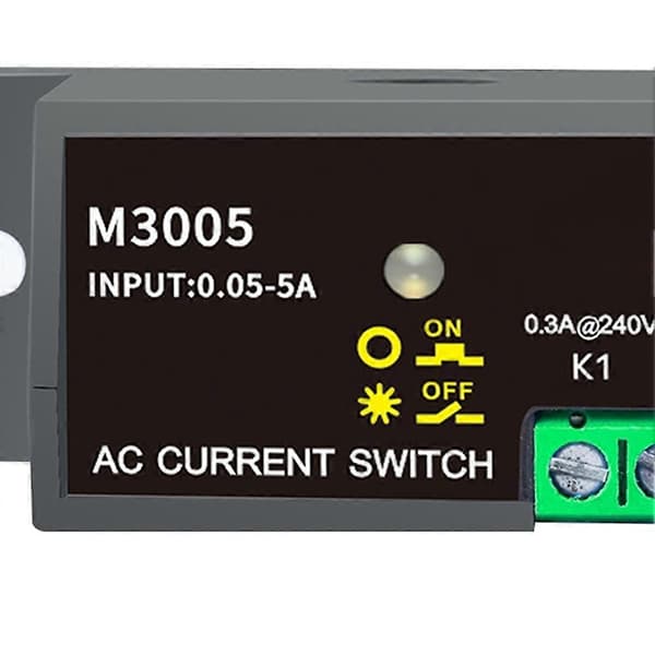 M3005 Miniatur Strømsensor til Normalt Åben Afbryder Amp Sensor Overvågningsrelæ 0.05-10A Detekterbar Transformer