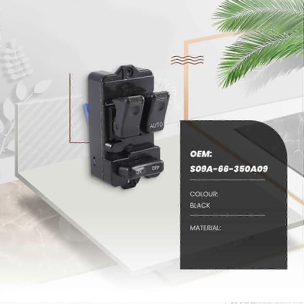 Elektrisk vinduskontrollkonsoll for Mazda 323F Bongo 1995-1996 RHD-versjon noir