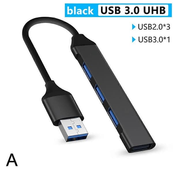USB C HUB 30 20 Typ C 4-portars MultiSplitter-adapter för PC bärbar dator Android