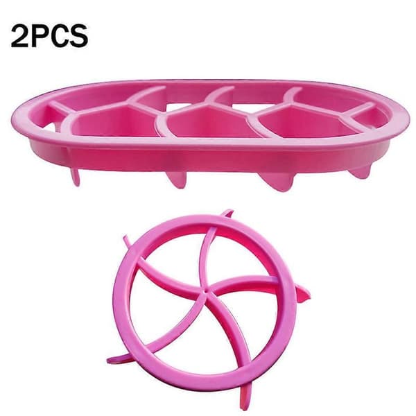 2 stk Brødformer Plastformer for forming Non-stick Gjenbrukbart Baketilbehør Pink