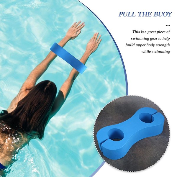 Simning Pull Float Simning Korrigeringsträning Åtta teckens klämma Benbräda Vuxna barn Eva Simbräda A Blue