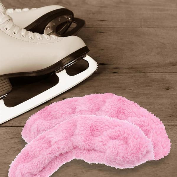 Skøjtebeskyttere Elastisk Plysbetræk til Skøjtebeskyttelse Pink