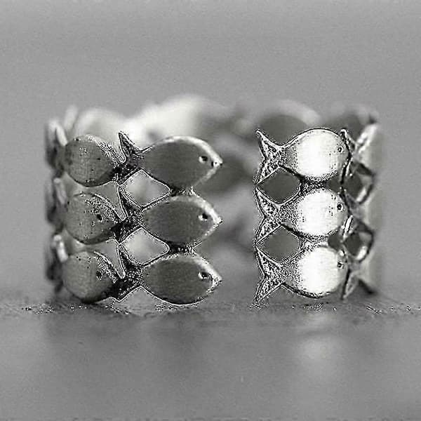 Justerbar fingerring til kvinder - Til min datter, der svømmer mod strømmen, fødselsdagsgave