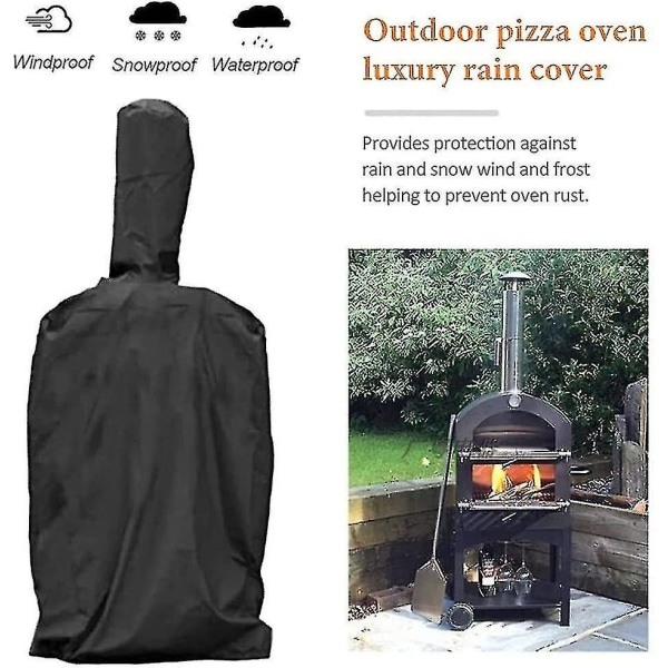 Pizzaovnsdeksel - Heavy Duty Vanntett Outdoor Camping Pizzaovn Beskyttende Cover