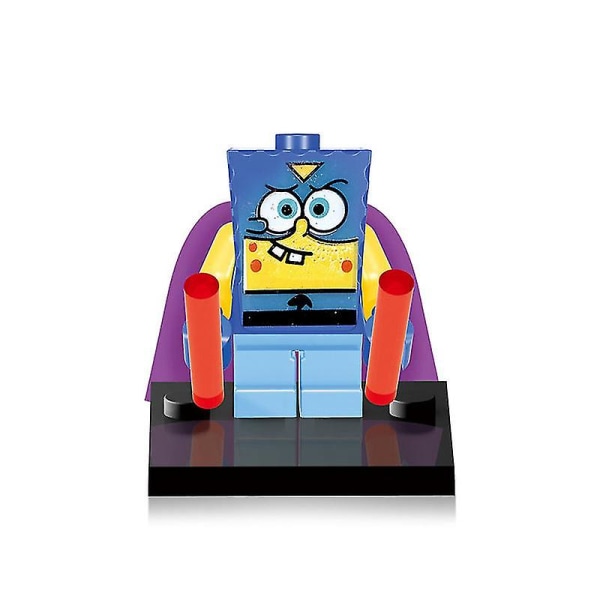 Svampebob byggeklods minifigur Patrick Star Sandy Mr. Krabs byggeklods legetøj til børn