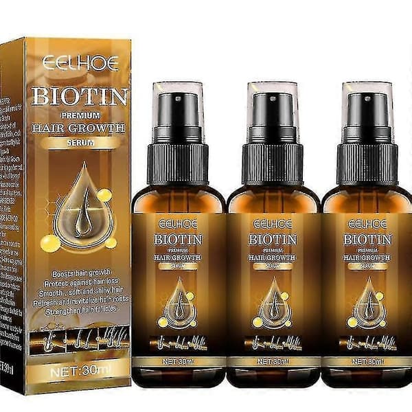 3 st Biotin Anti Snabbväxande Hårbottensserum