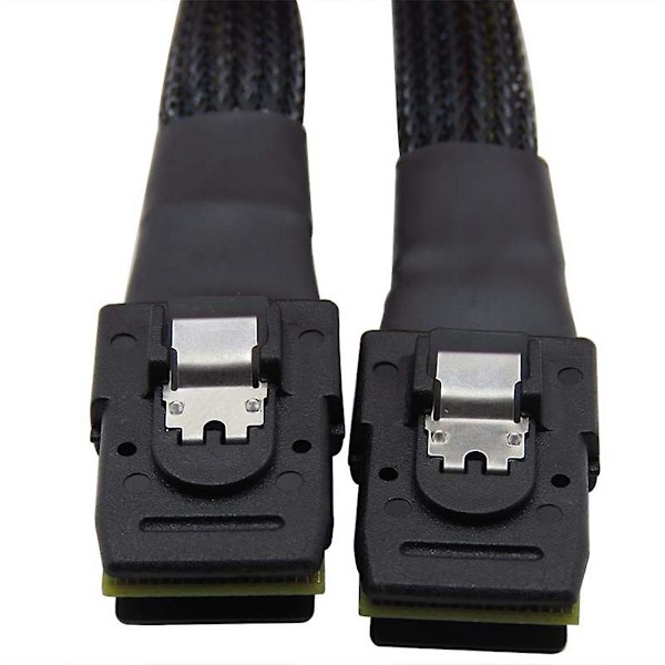 Sisäänrakennettu Mini Sas Sff-8087 - Sff-8087 -kaapeli, 36P - Mini Sas 36P -kaapeli, emolevypalvelimen kiintolevykaapeli 1 M Black