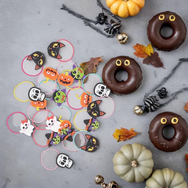 Hårband för Halloween-fester, styling för hästsvans, bekväma att bära, 24 st