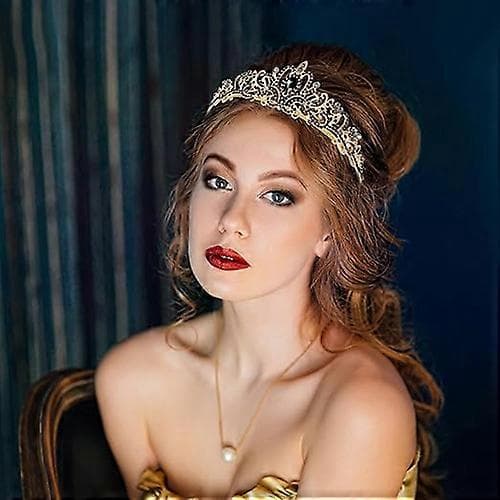 «Birthday Queen»-skjerf og tiara-sett med rhinsteiner Black