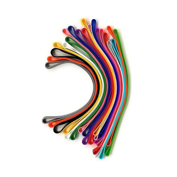 Store gummibånd, tykke gummibånd Heavy Duty, brede gummibånd, gummibånd (20 stykker) Multicolor