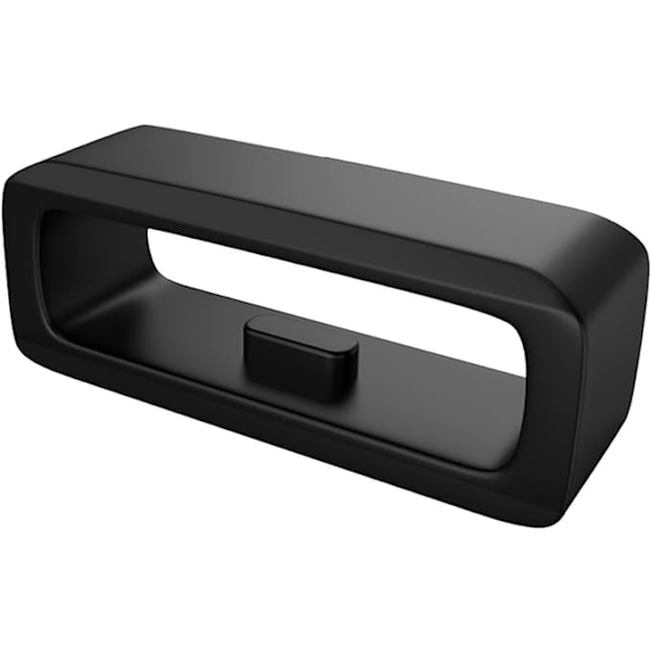 6 st svarta silikonklockarmbandsslingor kompatibla 22 mm låsring ersättningsklockarmbandsslinga smartwatchhållare