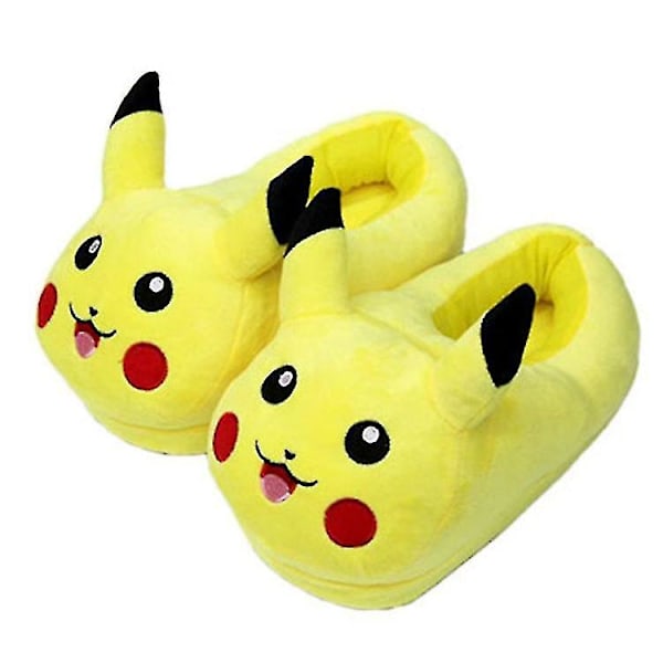 Anime Pikachu Plush Cotton Slippers Adult