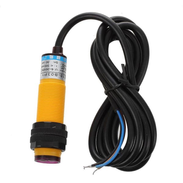 10X DC 3-leder 6-36V PNP IR Fotoelektrisk Sensorafbryder 30cm E18-B03P1 Black