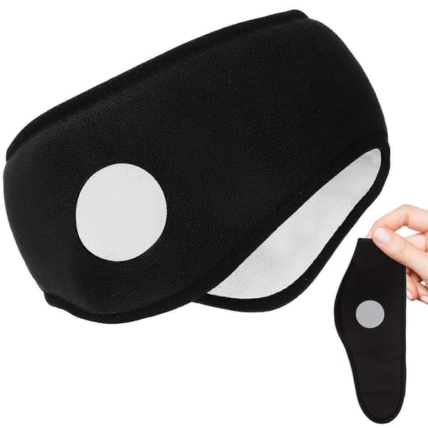 3 st Sovande Öronmuffar Öronmuffskydd för Vintervärme Black 60.00X10.00X0.50CM