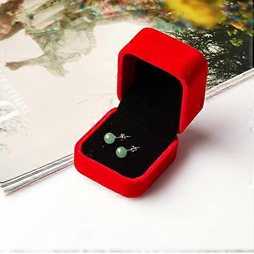 GLLBTPT Jade Øreringe Studs 925 Sterling Sølv Øreringe Studs til Følsomme Ører Grøn Jade Stud Øreringe til Kvinder og Mænd Tilbage til Skole August Fødsel 8mm