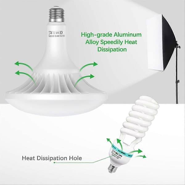 150W LED-valopolttimo valokuvauslamppu 2700K-6000K