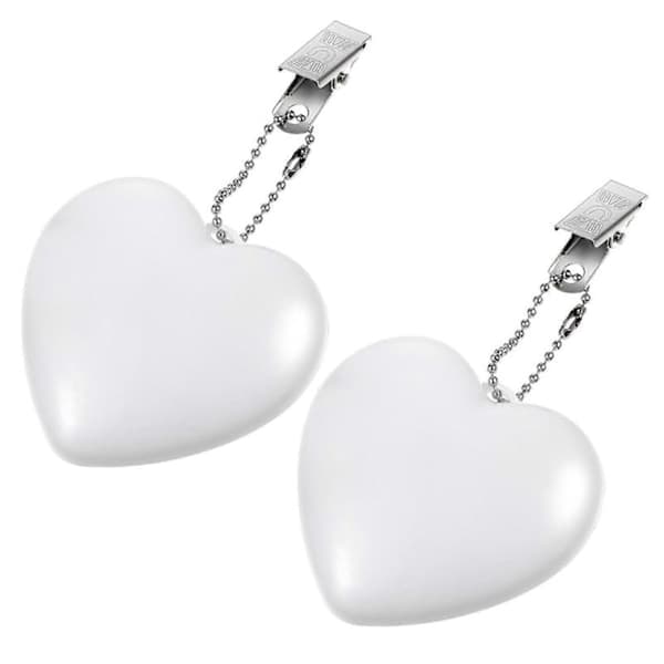 2 pcs Touch Sensor Handbag Light Small Portable Lamp Heart Shaped Battery Powered Lamp Purse Light