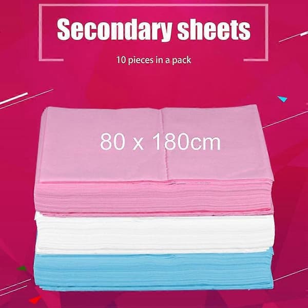 80x180cm Engångslakan av Non Woven - 10-pack