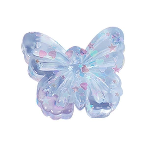 Glitter-perhoslelu Kawaii-perhosfidget-aistilelut Dekompressiolelu Blue