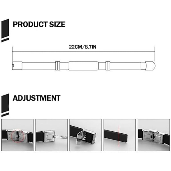 Herrearmbånd i silikon med justerbar spenne i rustfritt stål