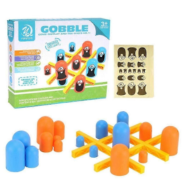 Tic-Tac-Toe Game Set, Large Eat-Small Game, Classic Board Game, Activity Tool Set