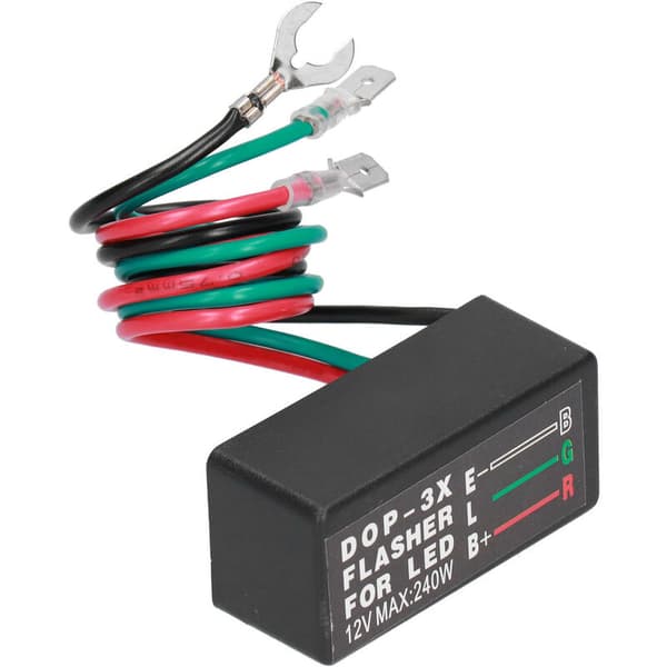 Blinkrelæ DOP-3X 12VDC 20A Universal LED Indikator Blinklysrelæ (til biler og motorcykler)