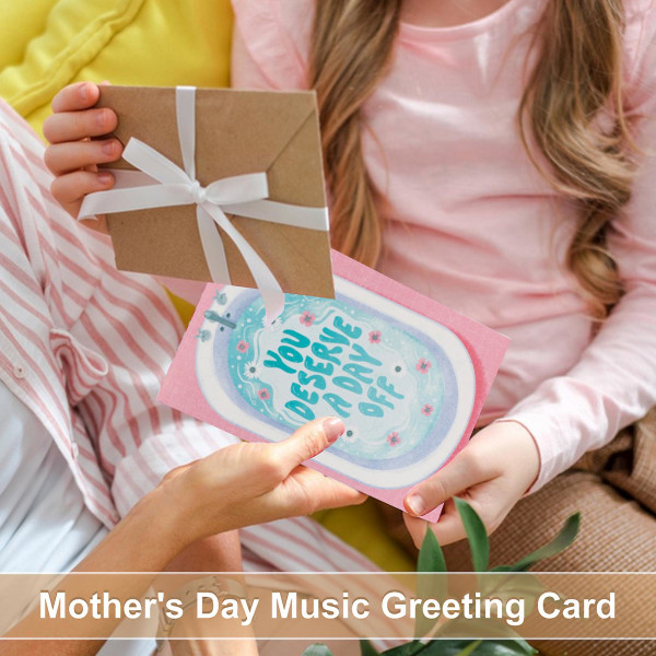 Set äitienpäivälahjapaketti äitimusiikin kanssa Endless Mom Äitikortti ja kimalteleva äitienpäivätarvike TSUNDEAU