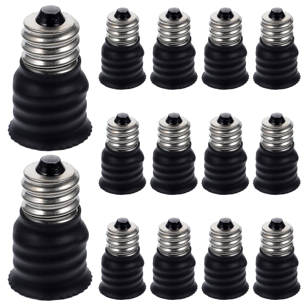 15pcs Bulb Adapter Converters Chandelier Lamp Base Converter Light Socket Adapters(e12 To E14)